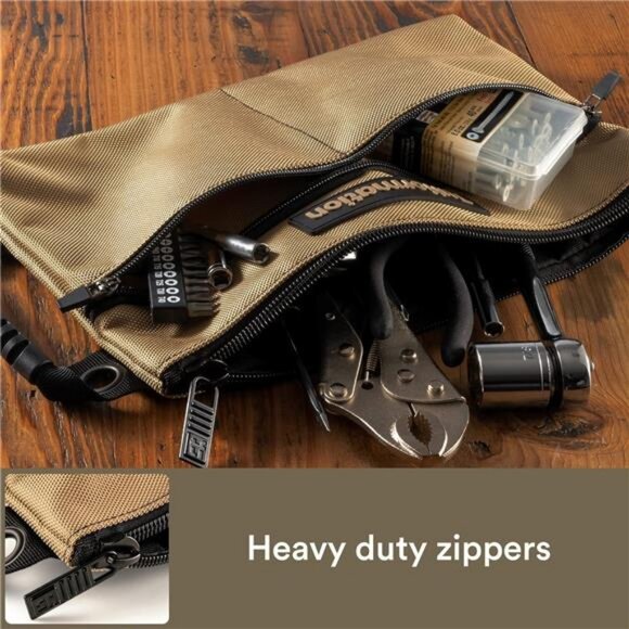 Small Tool Pouch, 3 PCS Tool Bag Organizer with Zipper. Small Tool Bag - Picture 3 of 7